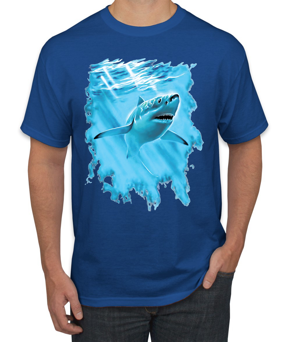 Swimming Shark Animals Men Graphic Tshirt - Picture 19 of 23