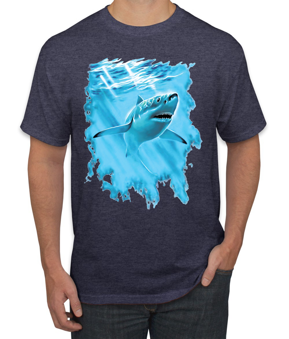 Swimming Shark Animals Men Graphic Tshirt - Picture 21 of 23