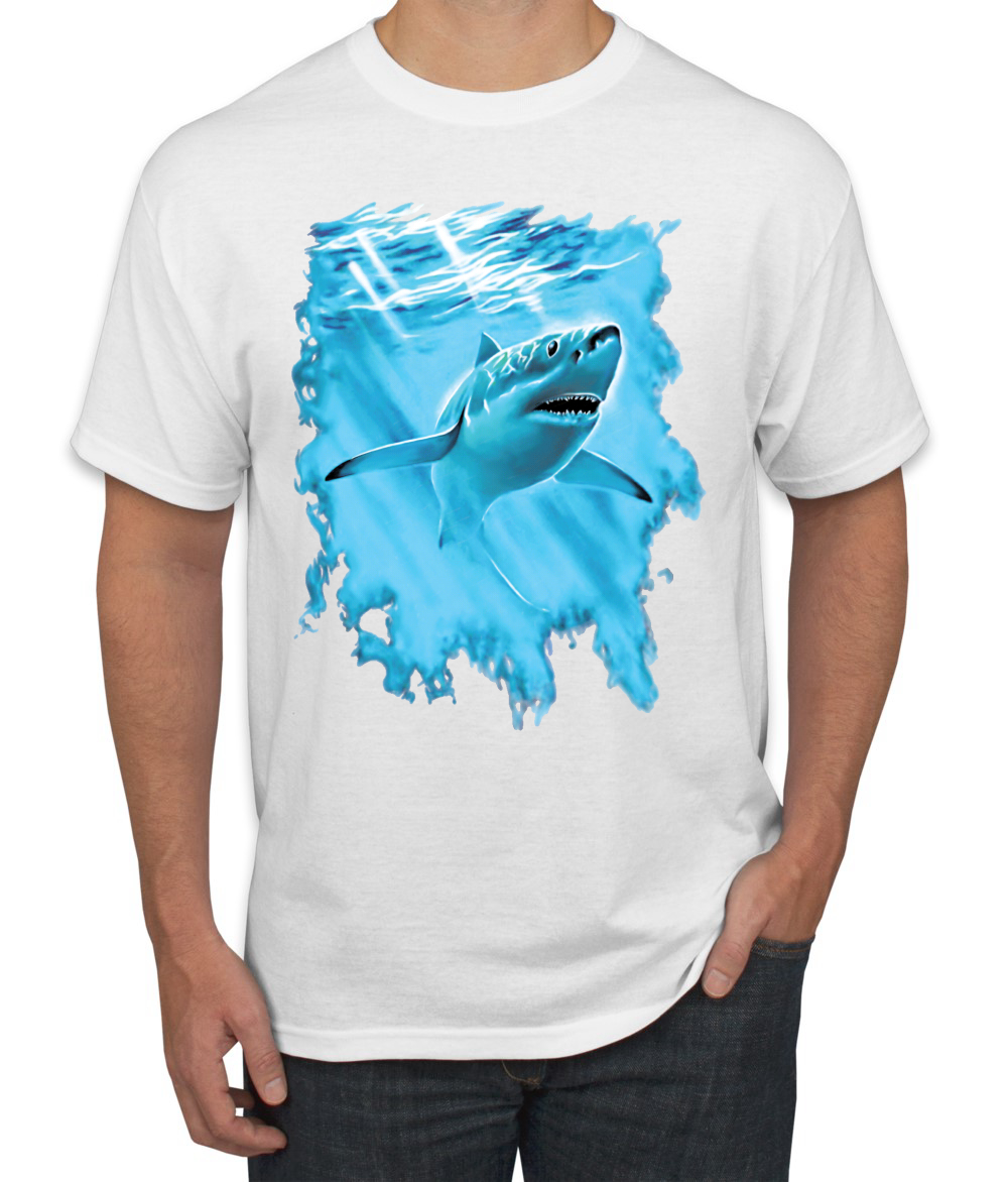 Swimming Shark Animals Men Graphic Tshirt - Picture 23 of 23