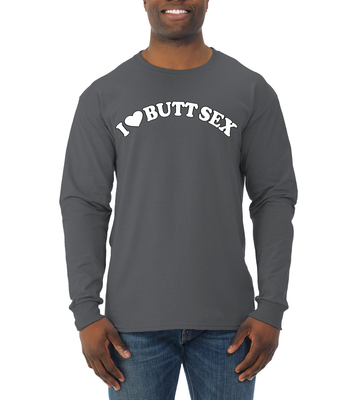 I Heart Butt Sex Men Long Sleeve Tshirt | eBay