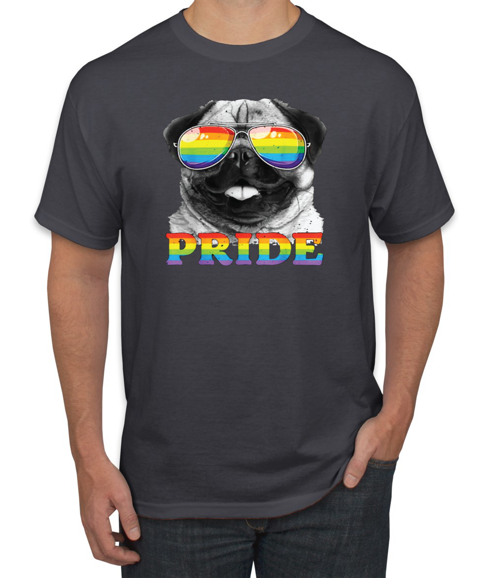 LGBTQ Mops Hundeliebhaber Männer LGBT Pride Grafik Tshirt - Bild 5 von 26