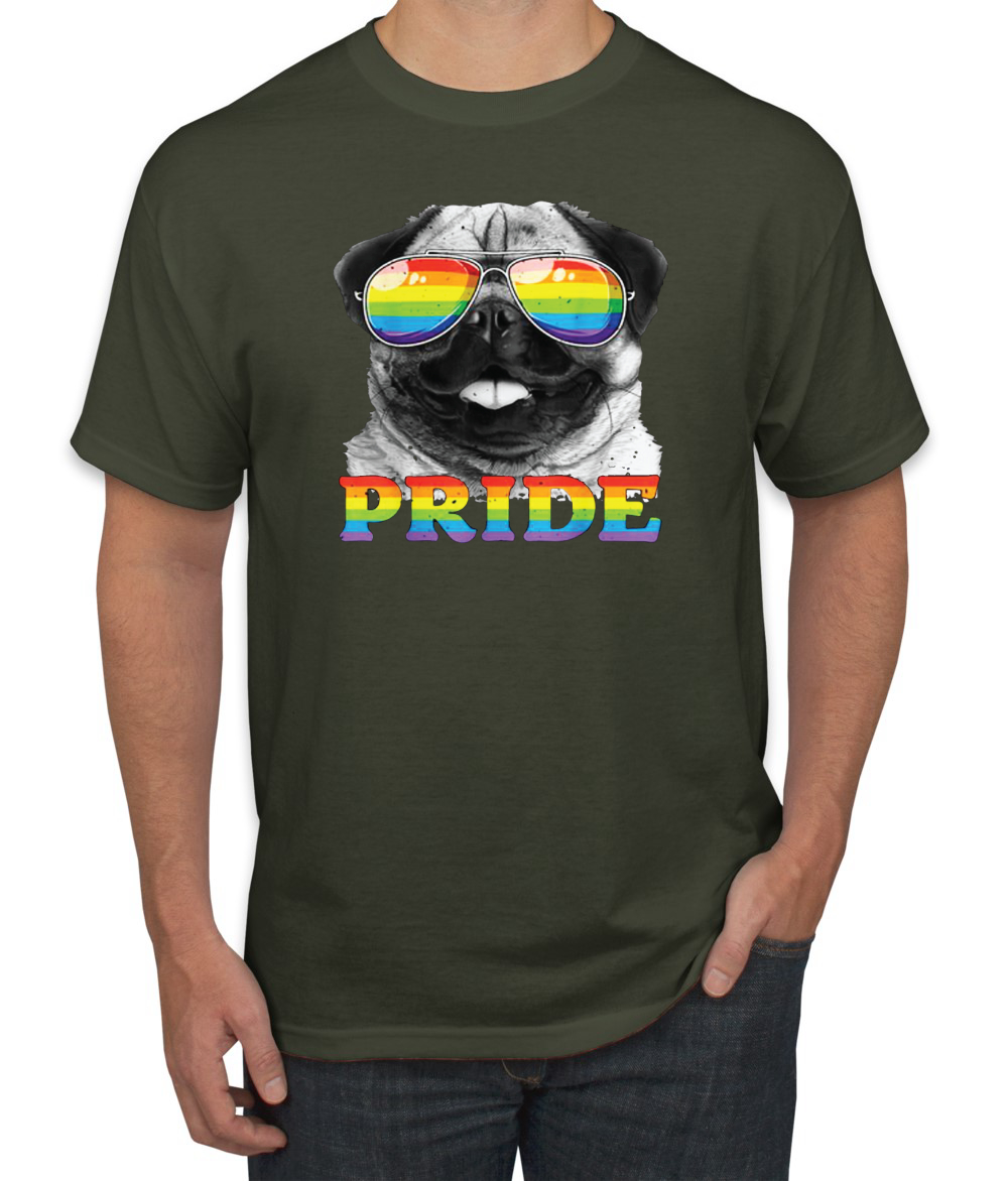 LGBTQ Mops Hundeliebhaber Männer LGBT Pride Grafik Tshirt - Bild 15 von 26