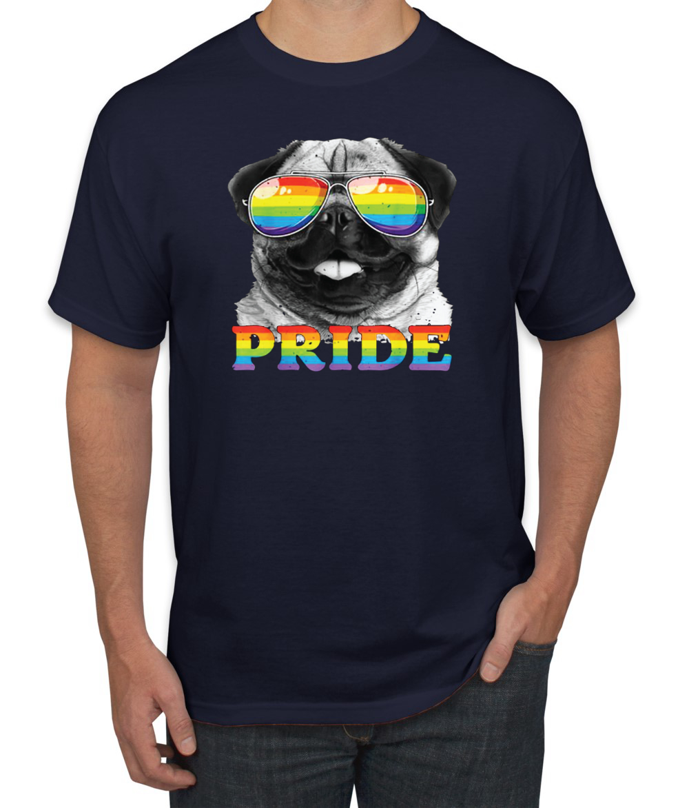 LGBTQ Mops Hundeliebhaber Männer LGBT Pride Grafik Tshirt - Bild 17 von 26