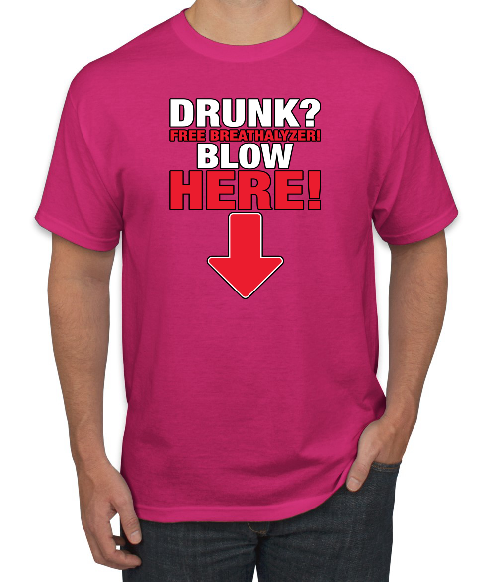 ¡Almímetro gratis! Camiseta Blow Here Humor para hombre - Imagen 5 de 27