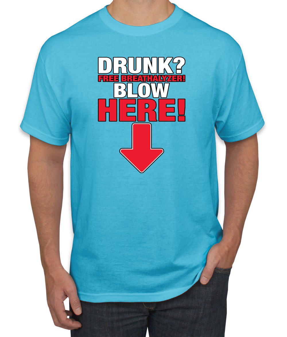 ¡Almímetro gratis! Camiseta Blow Here Humor para hombre - Imagen 25 de 27