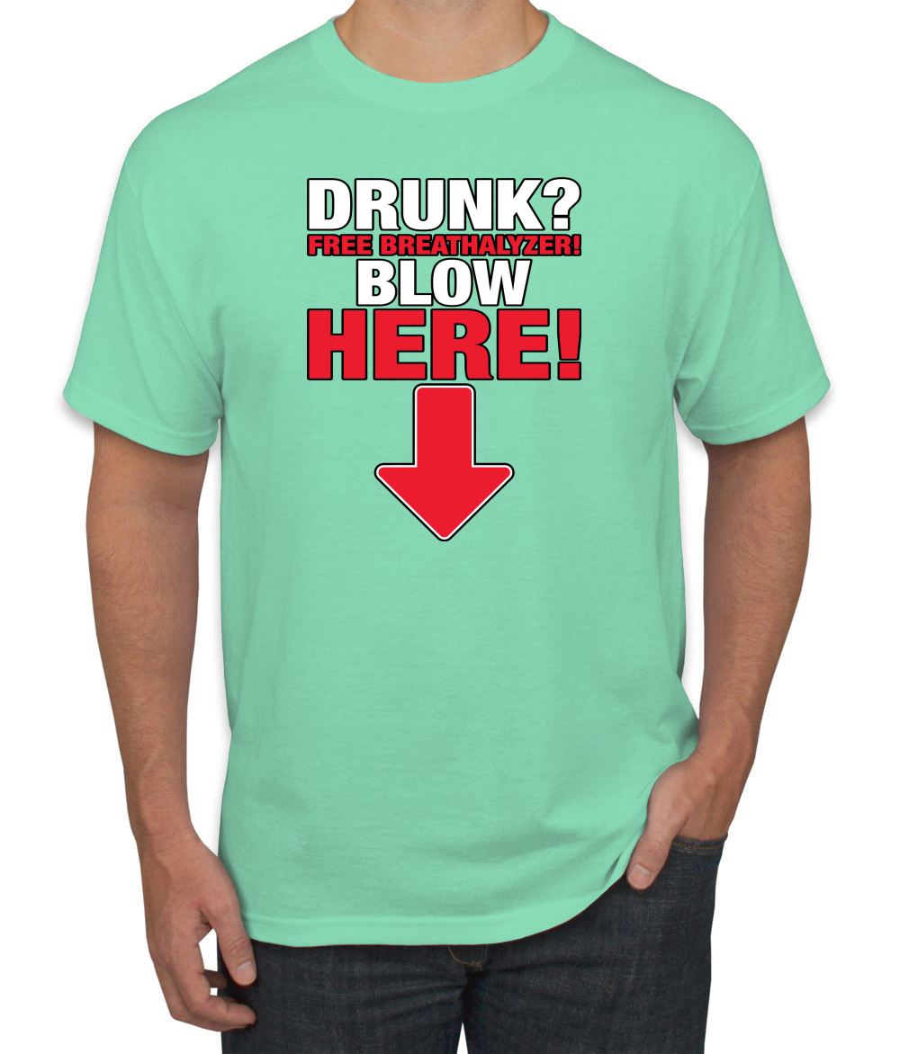 ¡Almímetro gratis! Camiseta Blow Here Humor para hombre - Imagen 22 de 27