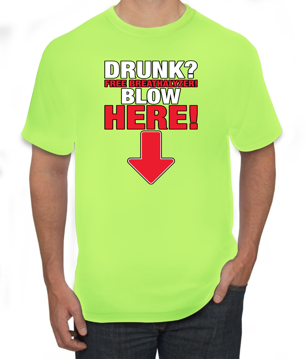 ¡Almímetro gratis! Camiseta Blow Here Humor para hombre - Imagen 21 de 27
