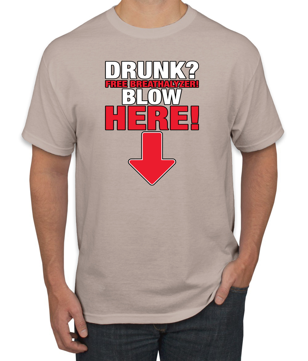 ¡Almímetro gratis! Camiseta Blow Here Humor para hombre - Imagen 27 de 27