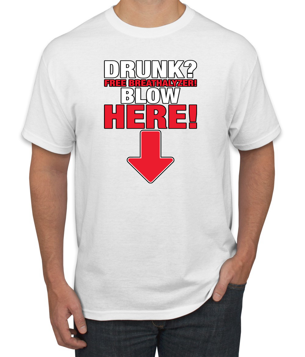 ¡Almímetro gratis! Camiseta Blow Here Humor para hombre - Imagen 20 de 27