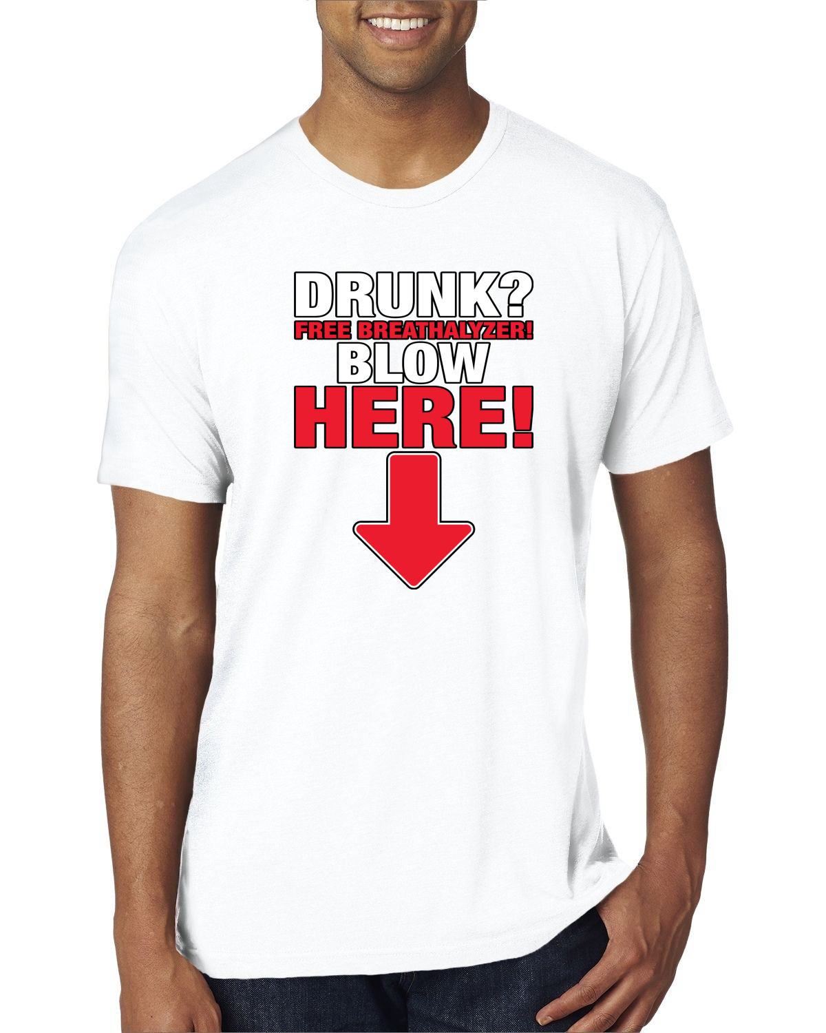 ¡Almímetro gratis! Camiseta Blow Here Humor Hombre Premium Tri Blend - Imagen 16 de 16