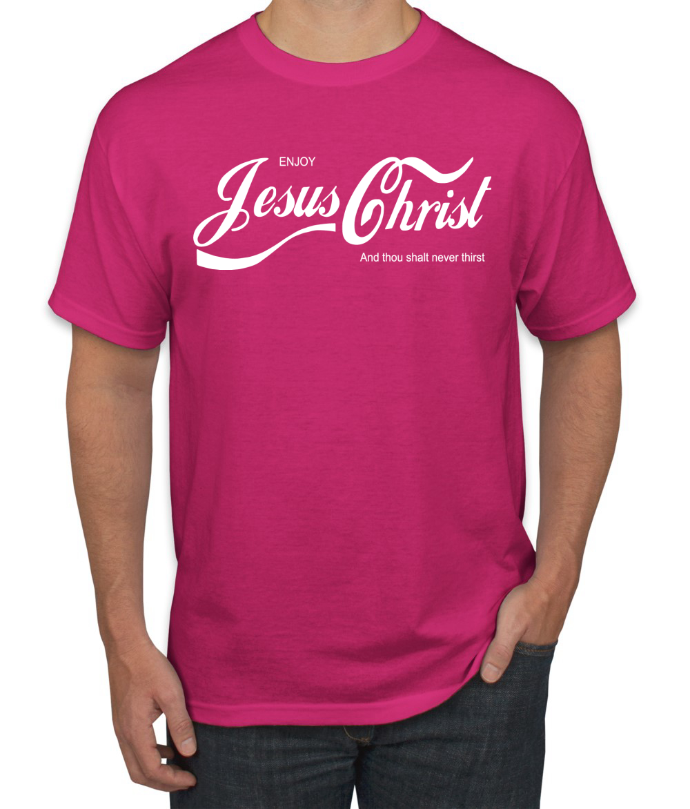 Enjoy Jesus Christ and Thou Shalt Never Men Tshirt - Picture 20 of 24