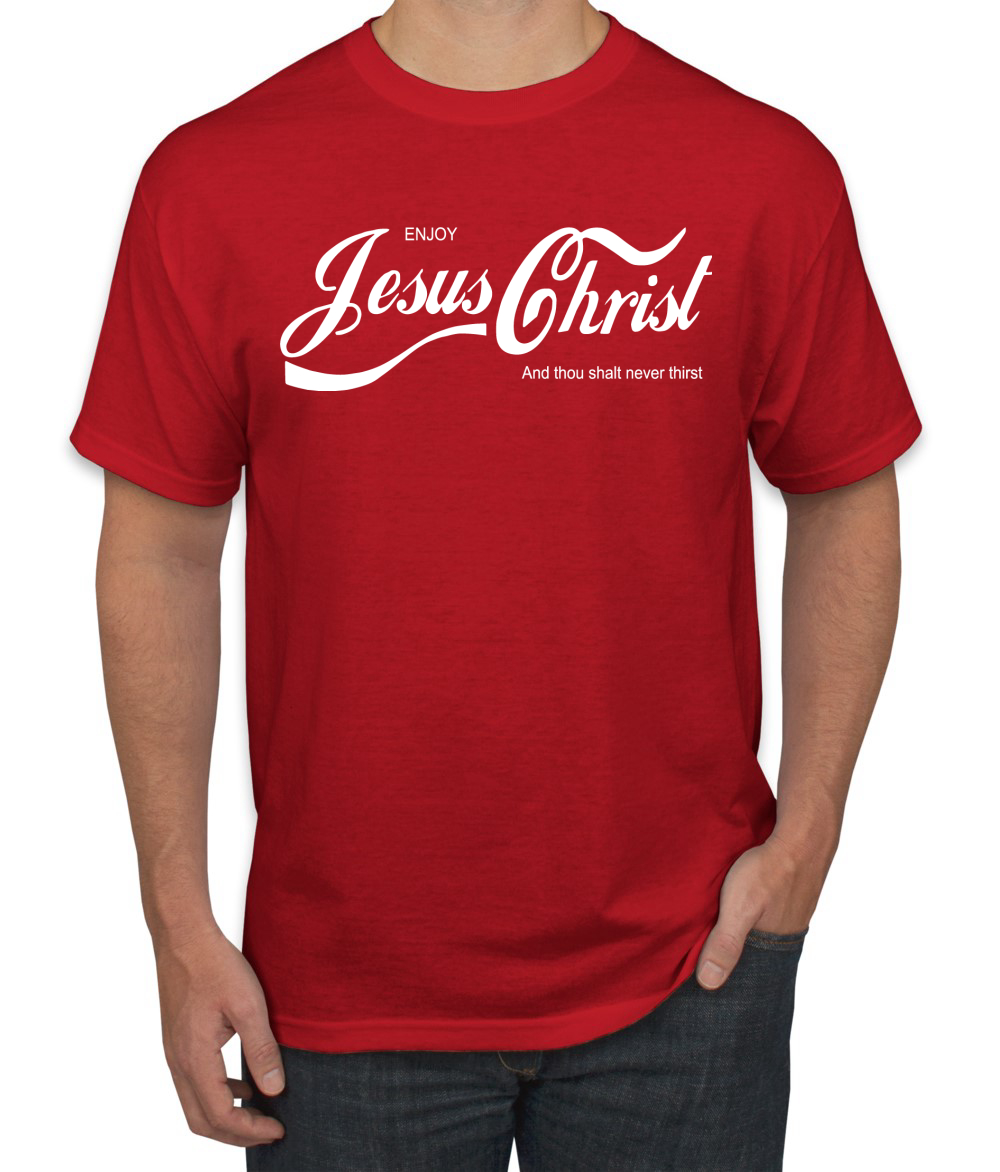 Enjoy Jesus Christ and Thou Shalt Never Men Tshirt - Picture 23 of 24