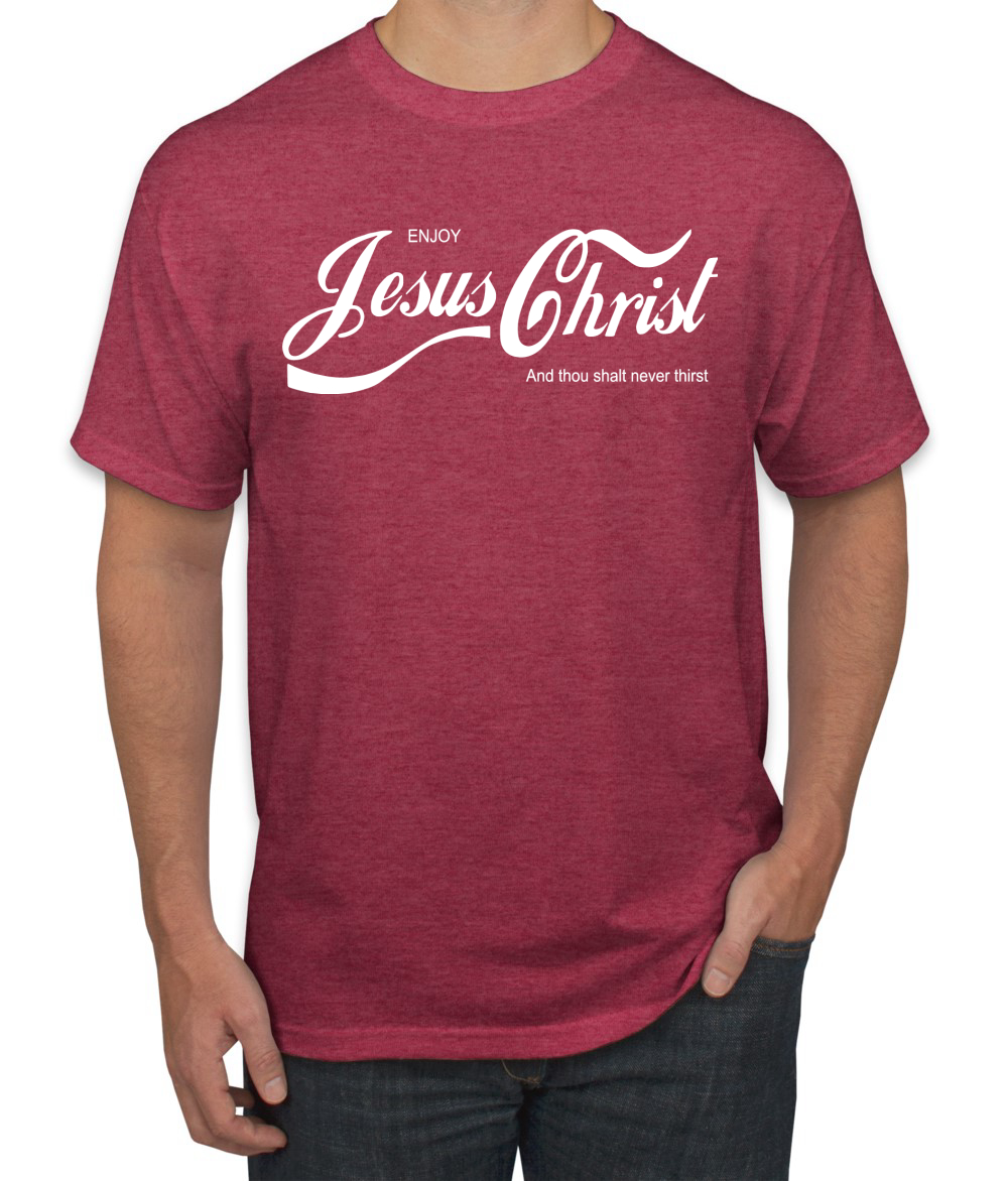 Enjoy Jesus Christ and Thou Shalt Never Men Tshirt - Picture 24 of 24