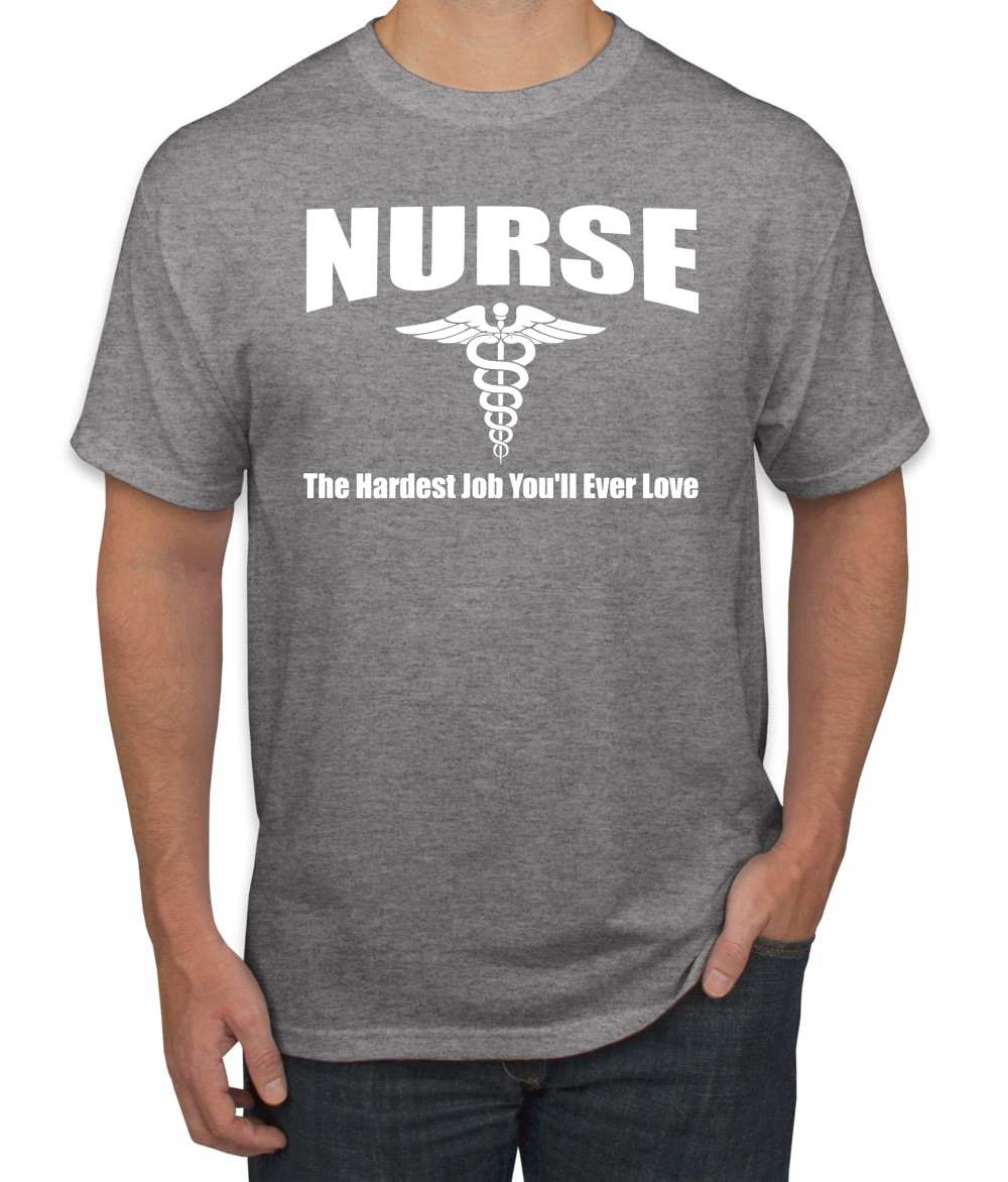 Camiseta para hombre Nurse the Hardest Job Youll Ever Love - Imagen 7 de 24