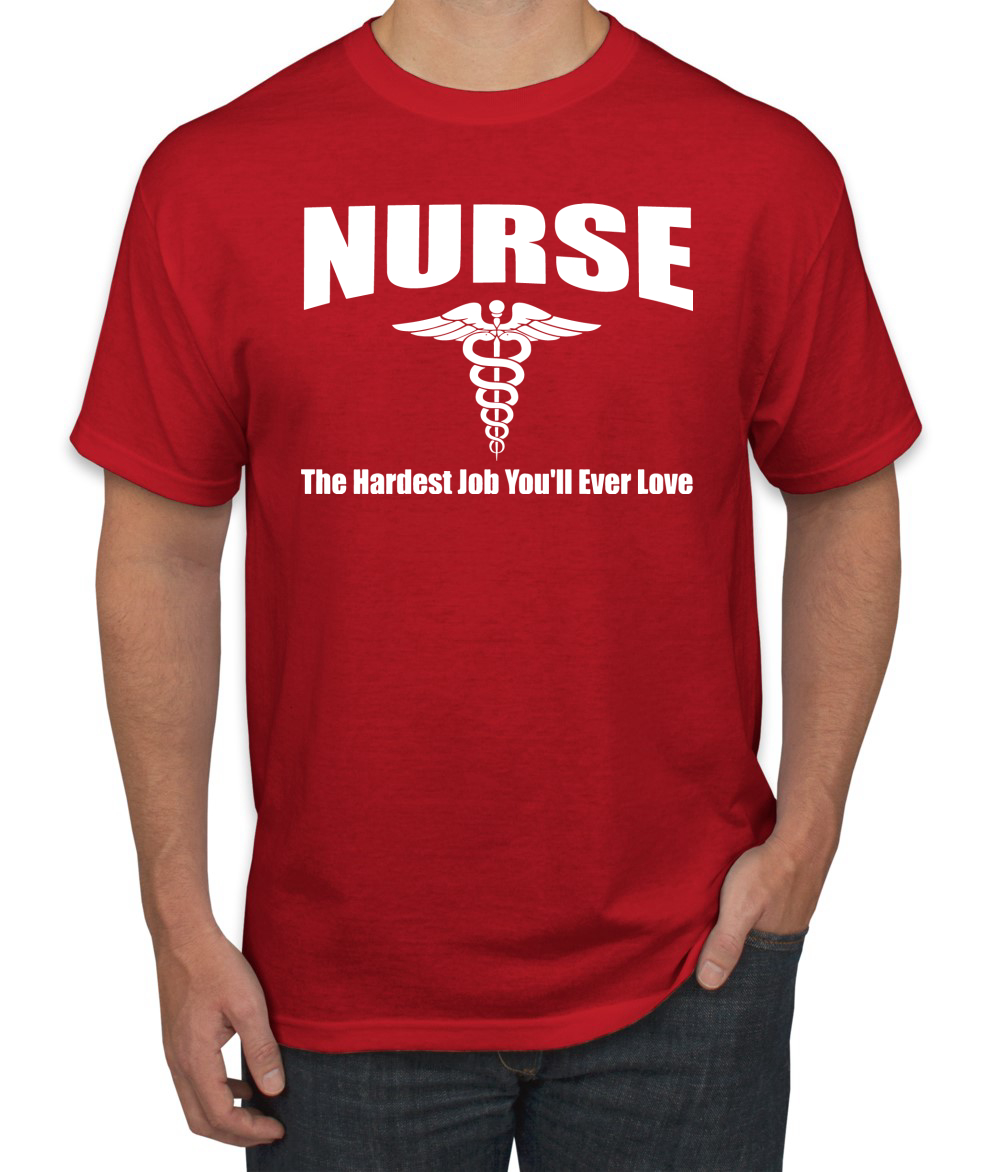 Camiseta para hombre Nurse the Hardest Job Youll Ever Love - Imagen 23 de 24