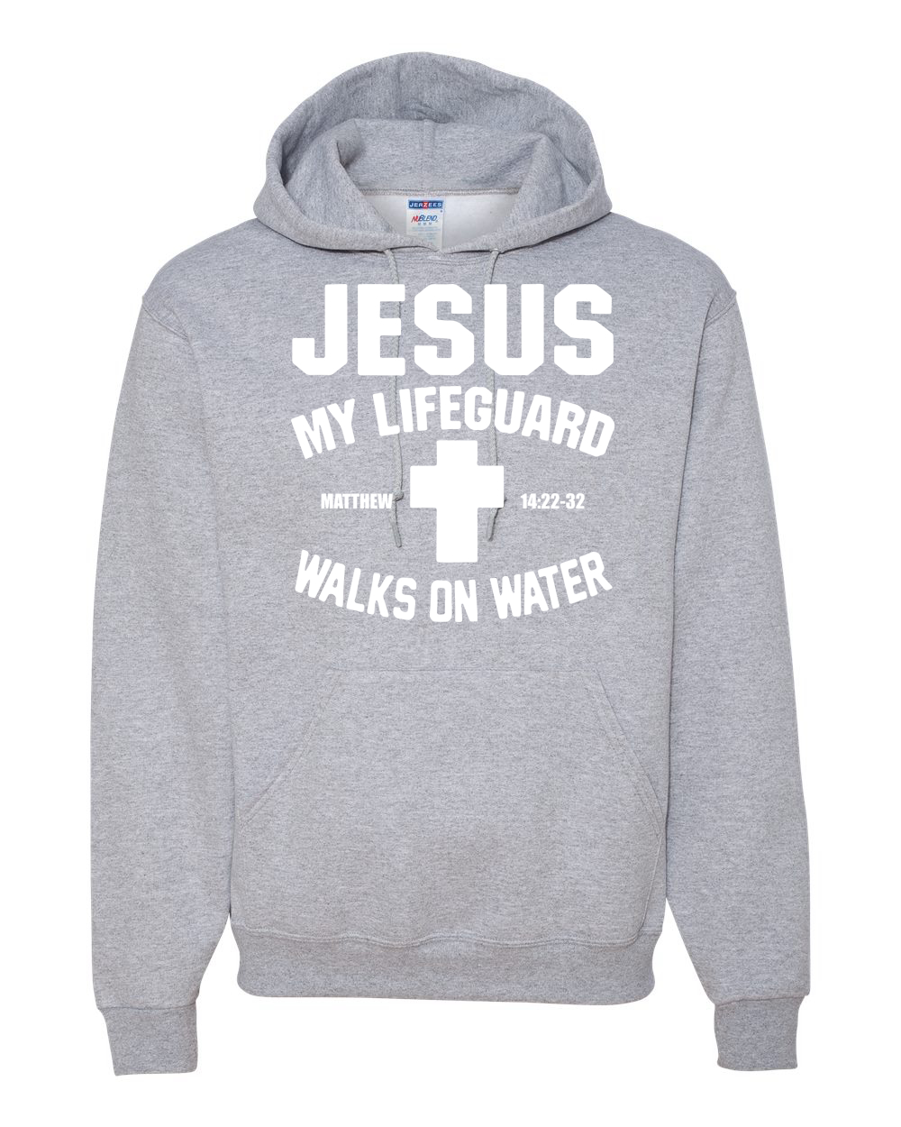 Jesus My Lifeguard Walks on Water Matthew 14:22l Unisex Hoodie Sweatshirt - Picture 7 of 27