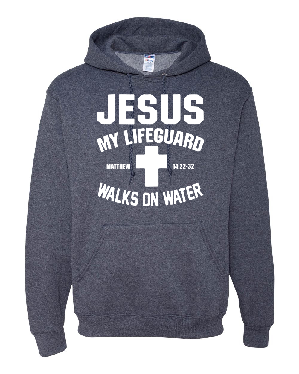 Jesus My Lifeguard Walks on Water Matthew 14:22l Unisex Hoodie Sweatshirt - Picture 18 of 27