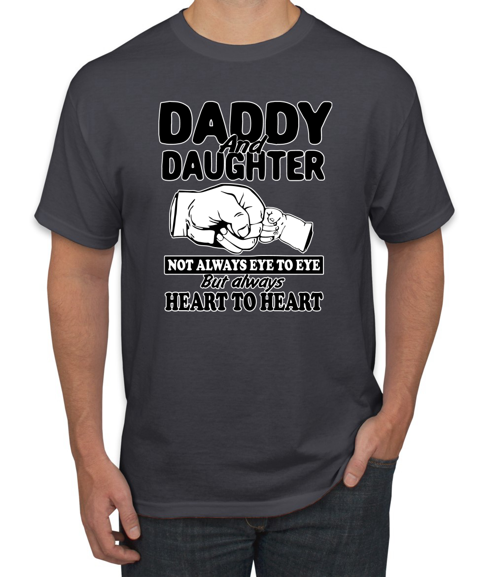 T-shirt uomo festa del papà papà e figlia sempre cuore a cuore - Foto 4 di 25