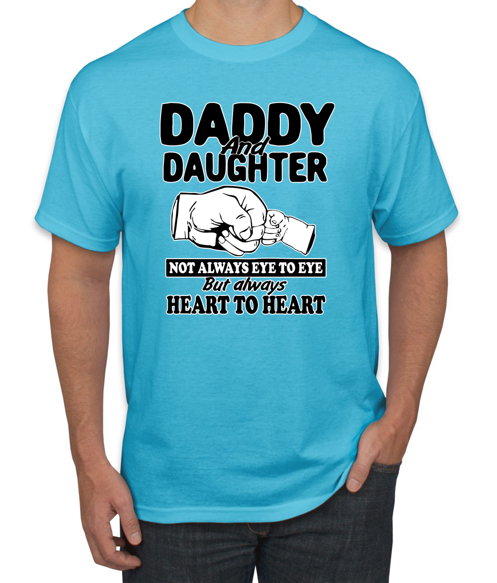 T-shirt uomo festa del papà papà e figlia sempre cuore a cuore - Foto 13 di 25