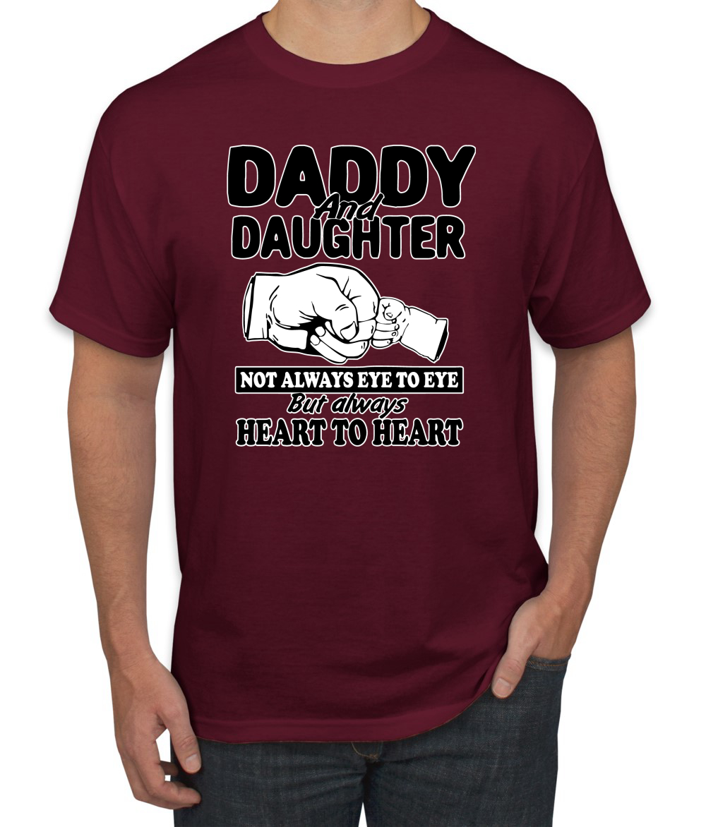 T-shirt uomo festa del papà papà e figlia sempre cuore a cuore - Foto 14 di 25