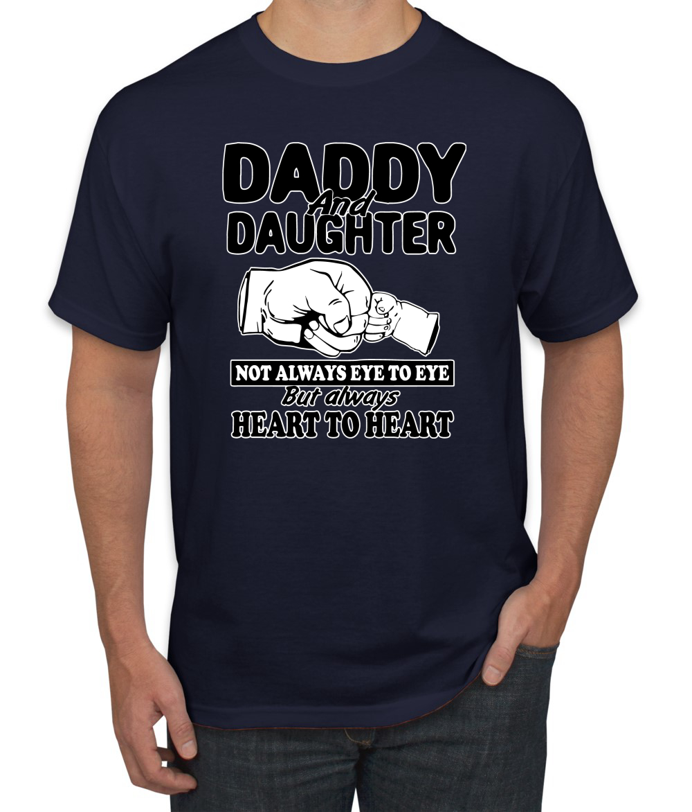 T-shirt uomo festa del papà papà e figlia sempre cuore a cuore - Foto 16 di 25