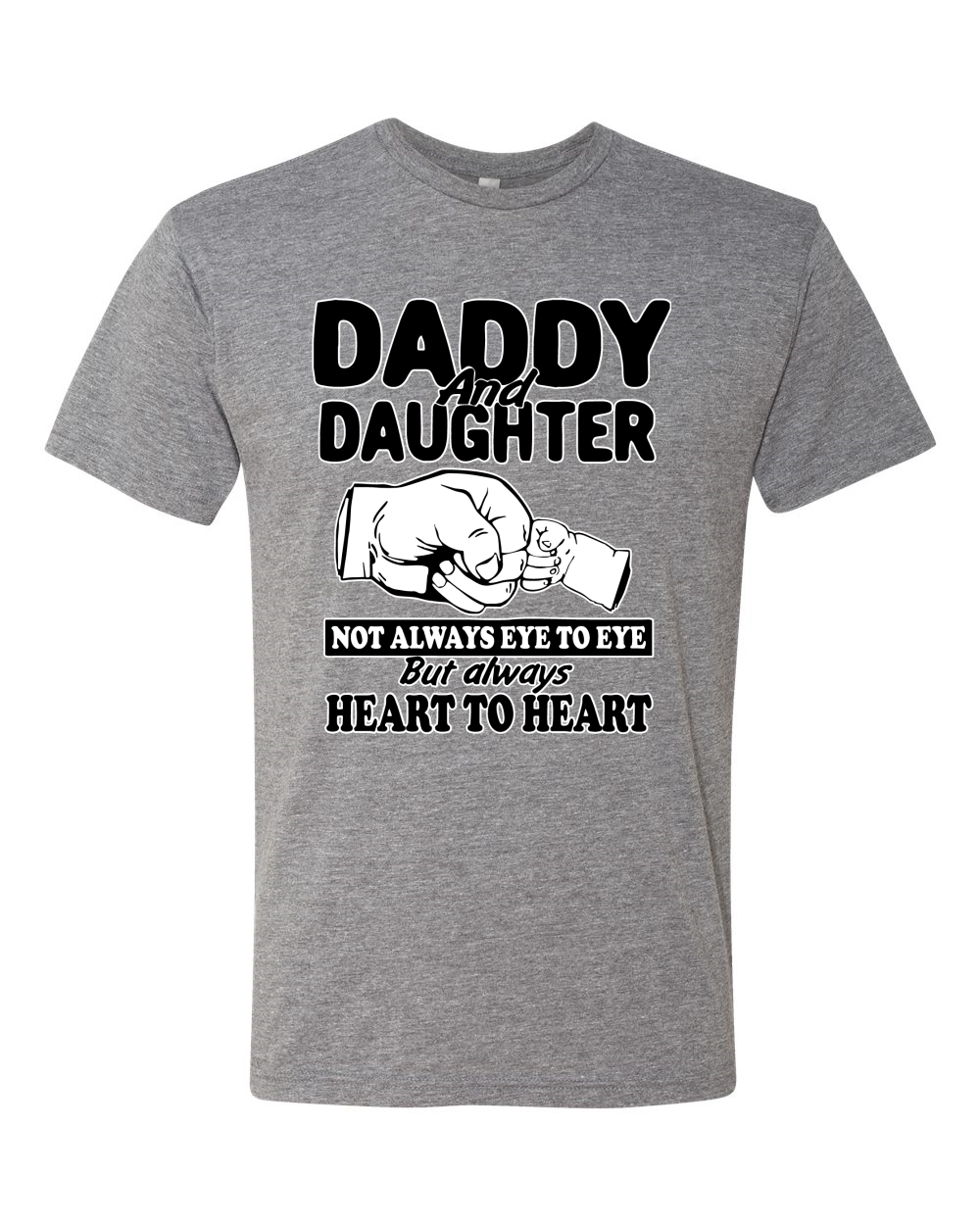 Daddy And Daughter Always Heart To Heart Men Premium Tri Blend Tshirt - Picture 5 of 8