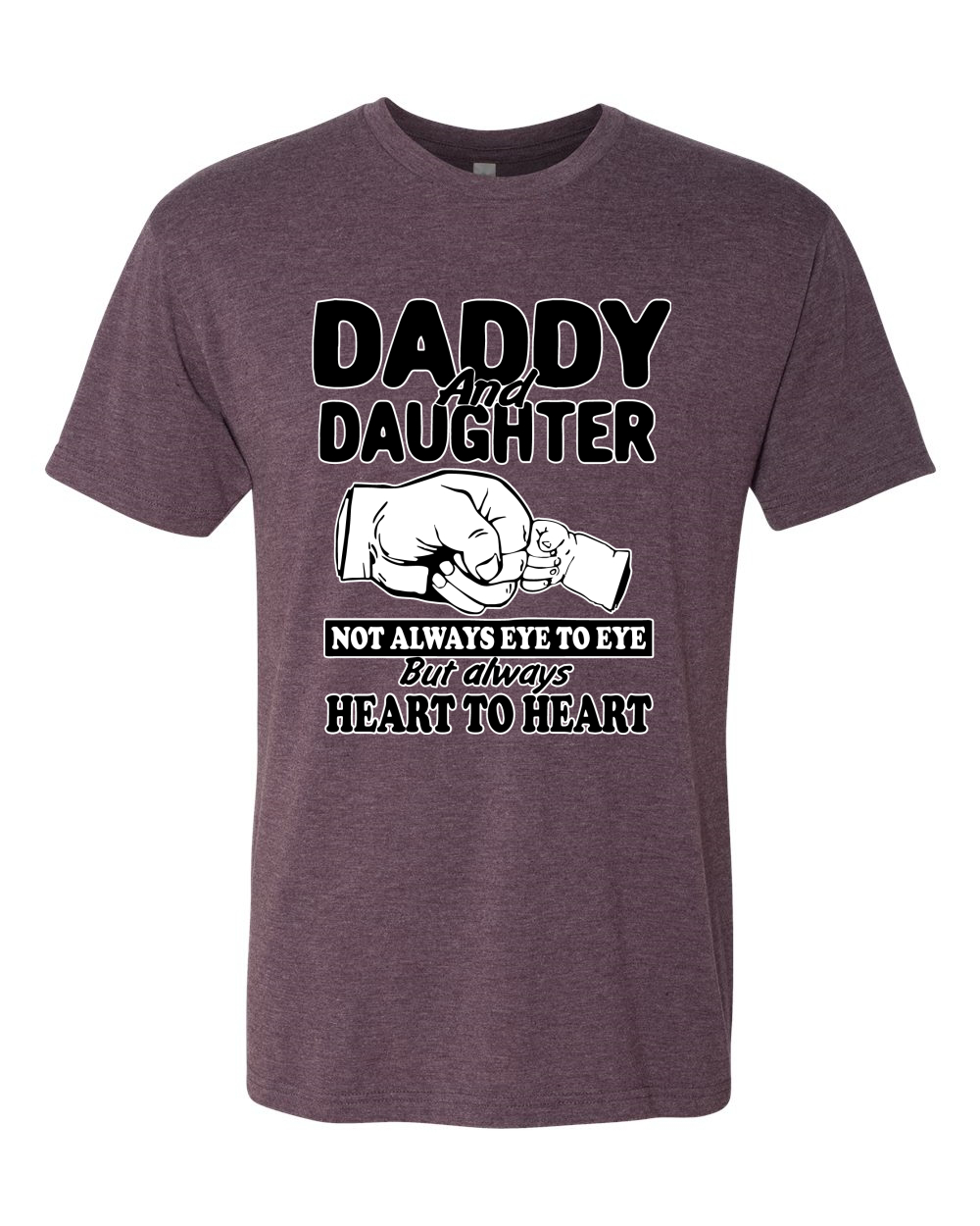 Daddy And Daughter Always Heart To Heart Men Premium Tri Blend Tshirt - Picture 6 of 8