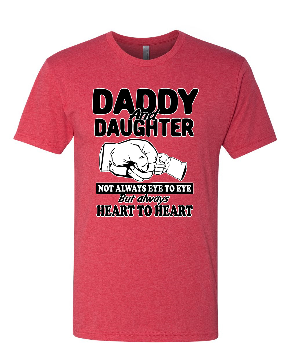 Daddy And Daughter Always Heart To Heart Men Premium Tri Blend Tshirt - Picture 7 of 8