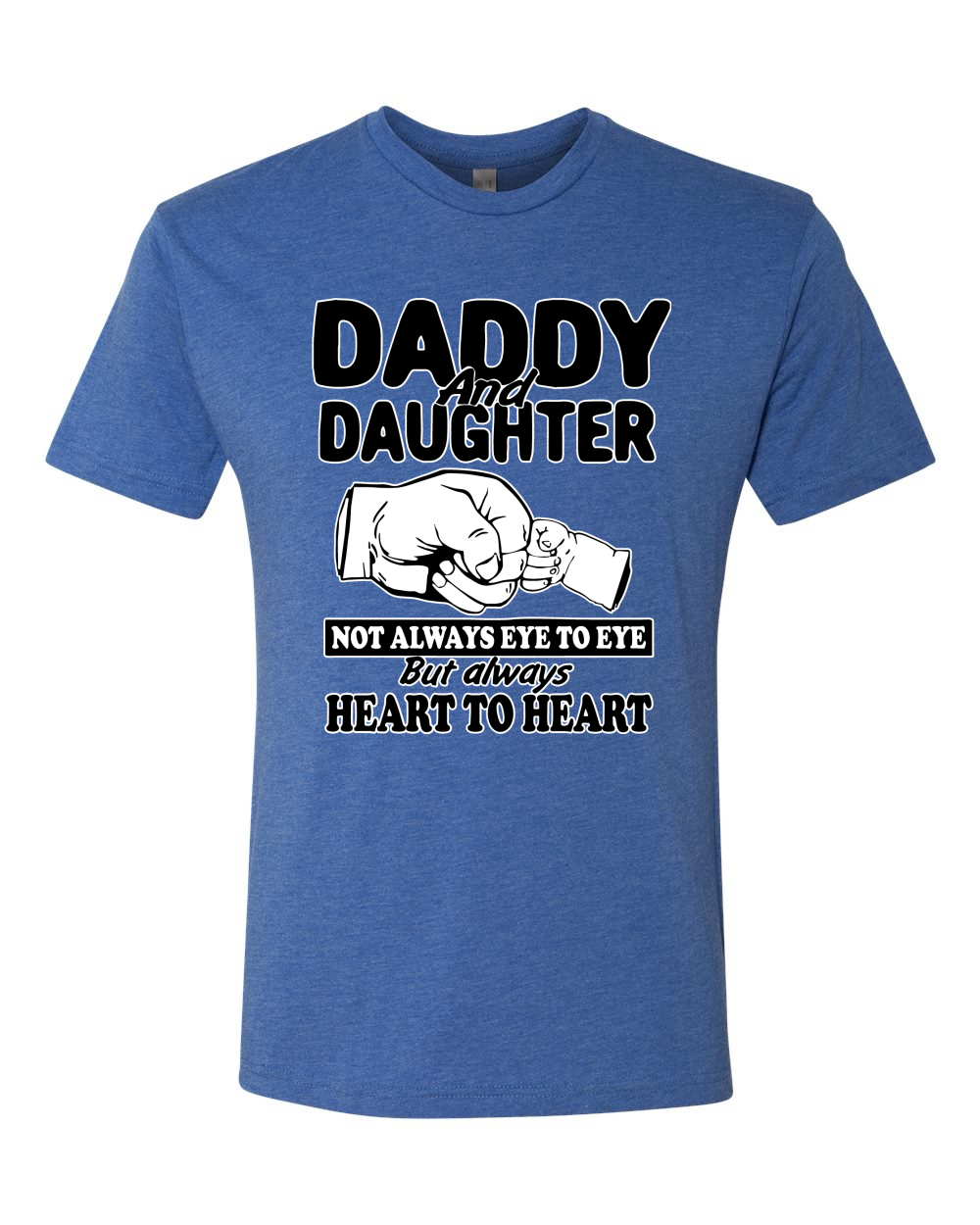 Daddy And Daughter Always Heart To Heart Men Premium Tri Blend Tshirt - Picture 8 of 8