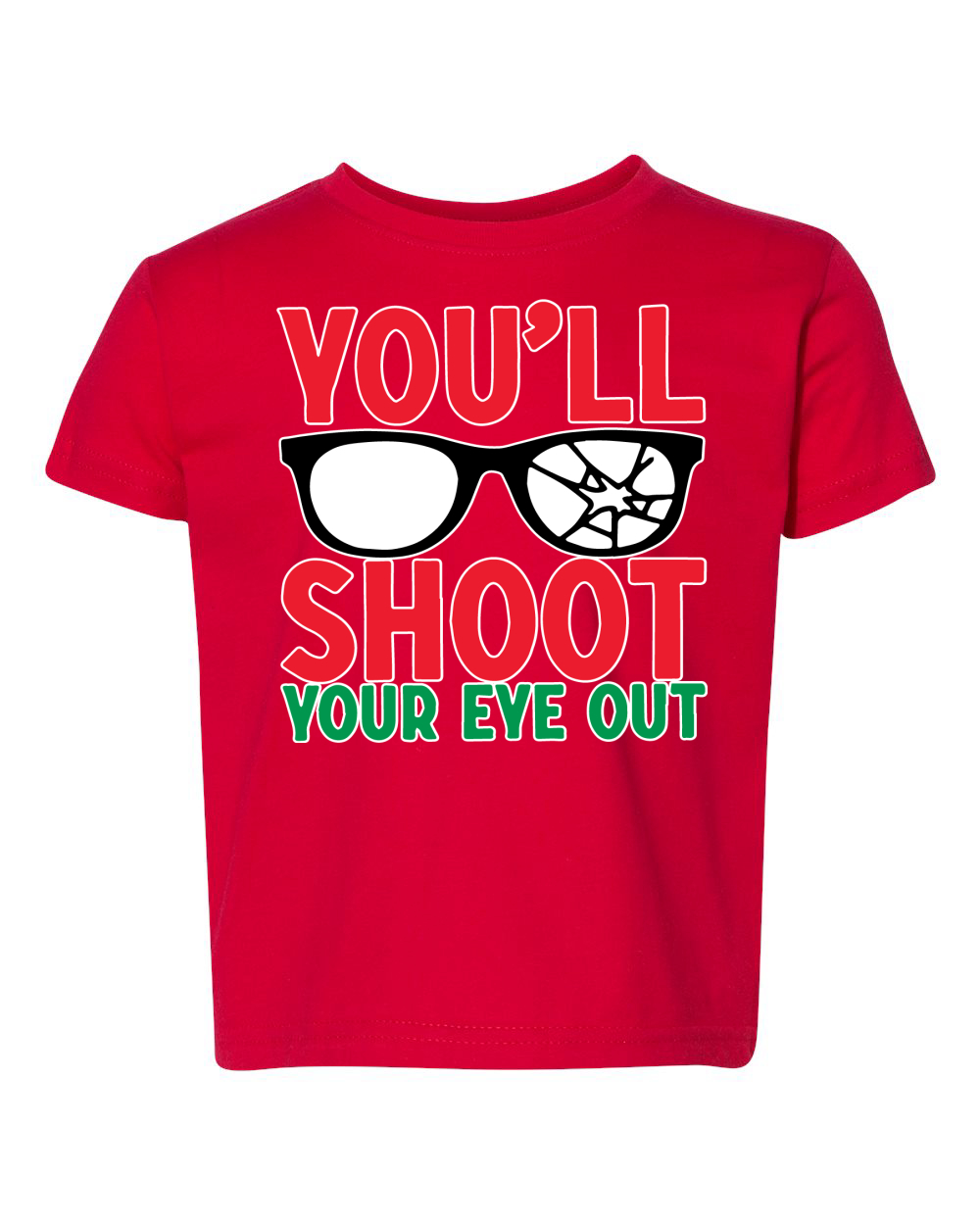 Grafik-T-Shirt You'll Shoot Your Eye Out Weihnachten Kleinkind Crew - Bild 4 von 6
