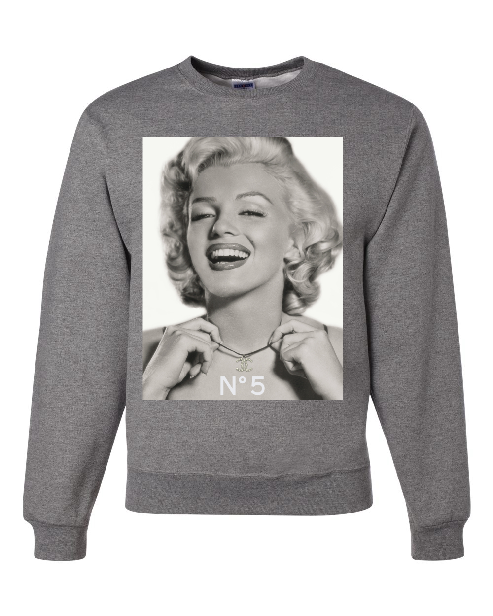 Sudadera Marilyn Monroe N5 Unisex Cuello Redondo - Imagen 8 de 21