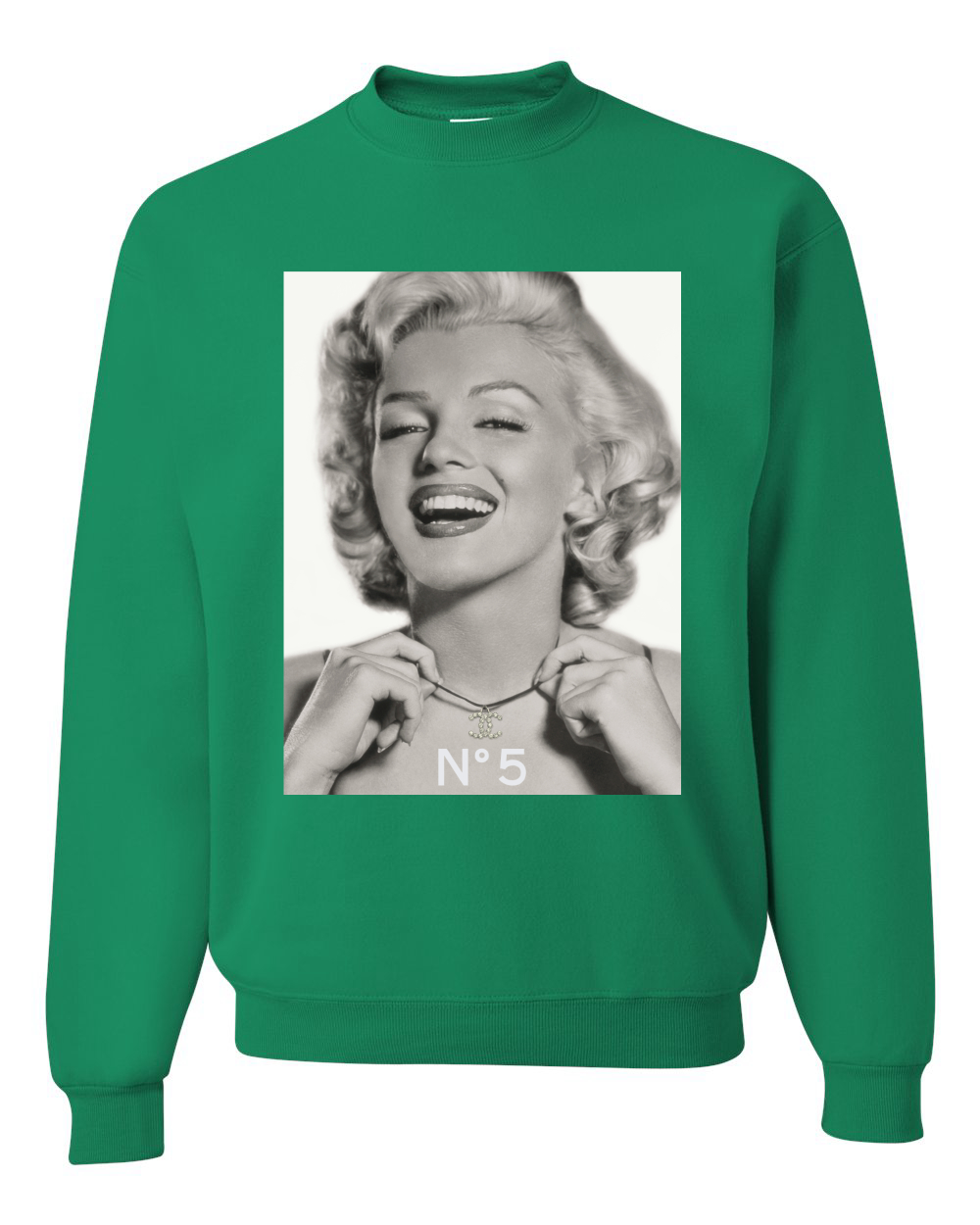 Sudadera Marilyn Monroe N5 Unisex Cuello Redondo - Imagen 9 de 21