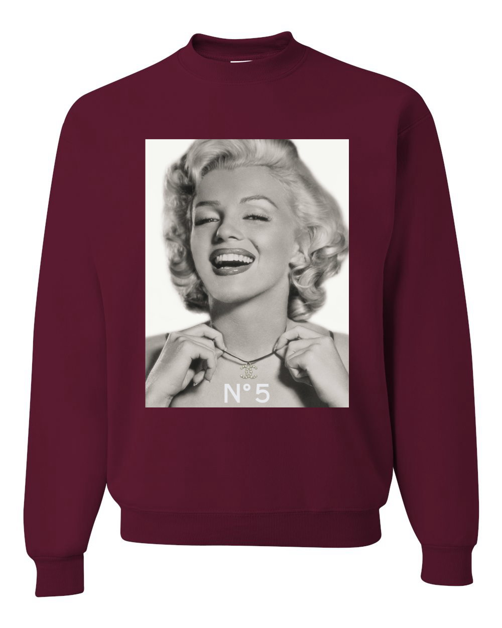 Sudadera Marilyn Monroe N5 Unisex Cuello Redondo - Imagen 11 de 21
