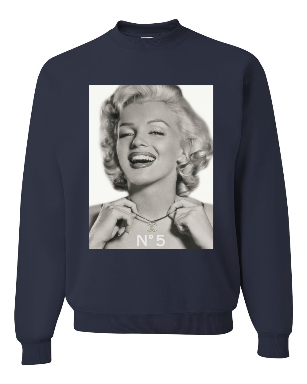 Sudadera Marilyn Monroe N5 Unisex Cuello Redondo - Imagen 12 de 21