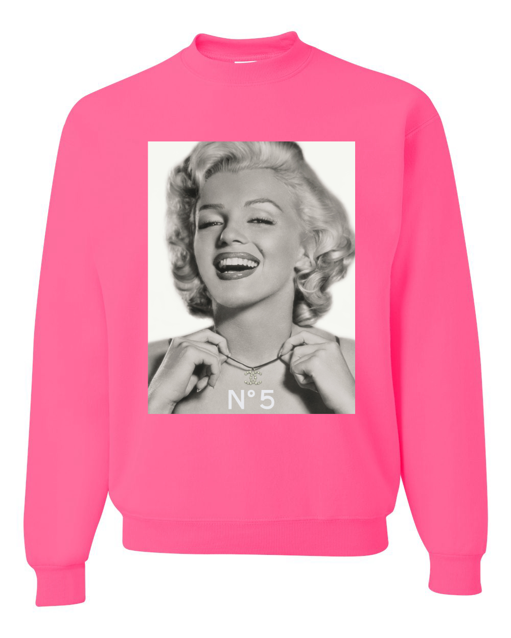 Sudadera Marilyn Monroe N5 Unisex Cuello Redondo - Imagen 13 de 21
