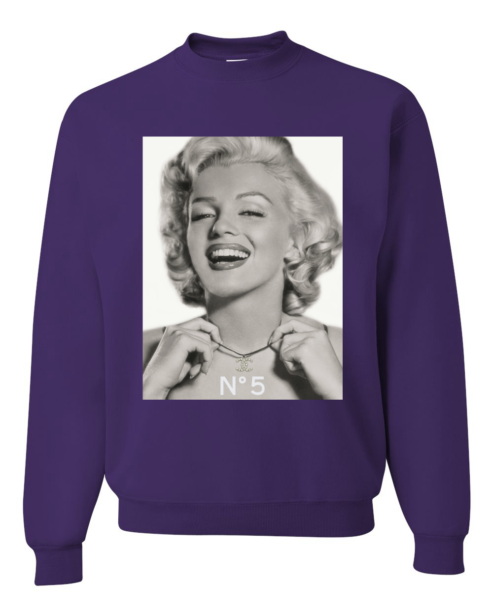 Sudadera Marilyn Monroe N5 Unisex Cuello Redondo - Imagen 15 de 21