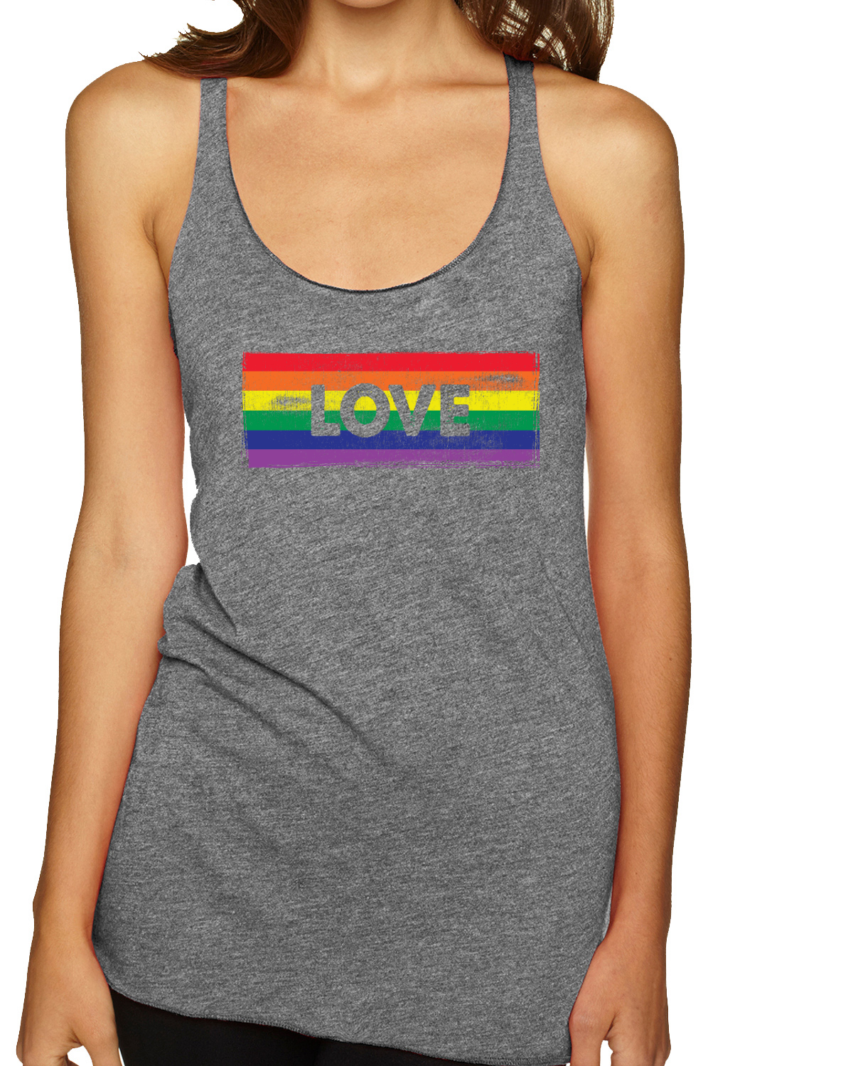 Lesbian Lgbt Love Pride Flag Tri Blend Racerback Tank Top Ebay