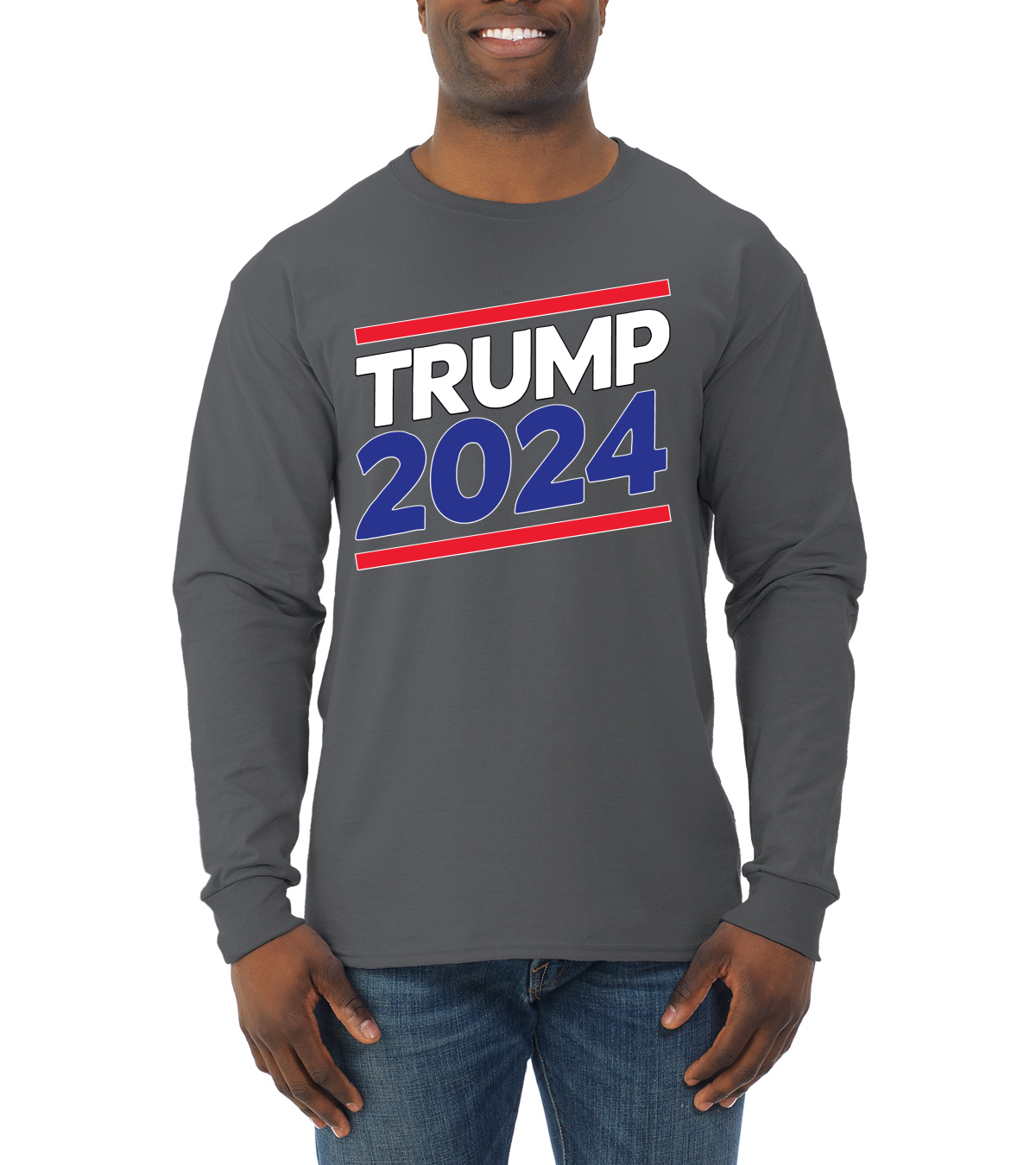 Trump 2024 Election President Political Mens Long Sleeve Shirt eBay