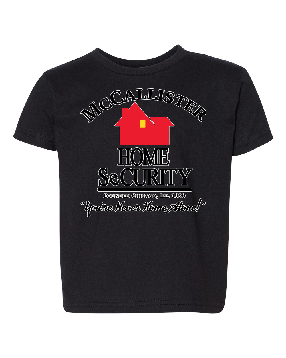 McGallister Home SeCurity Weihnachten Kleinkind Crew Grafik T-Shirt - Bild 5 von 6