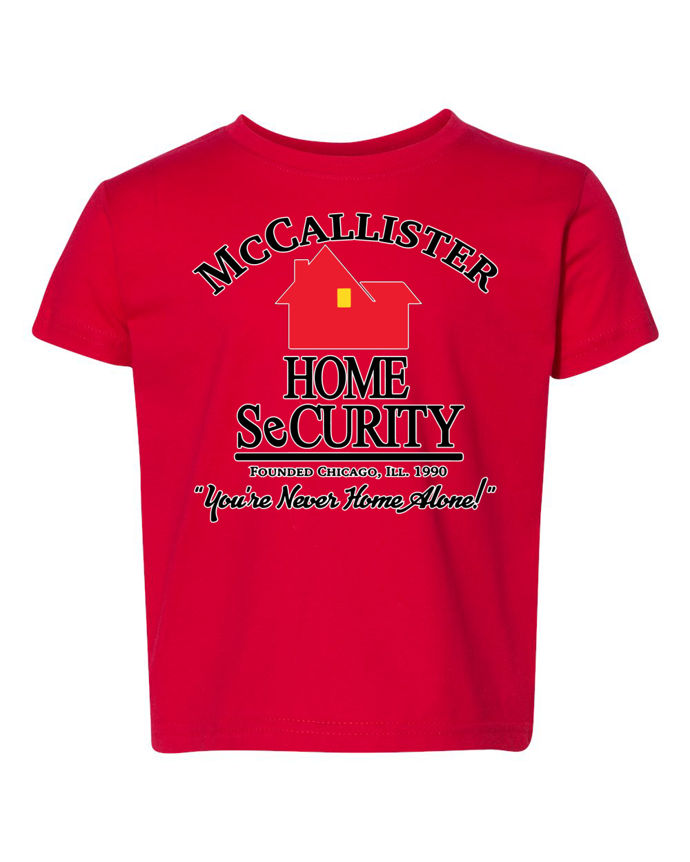 McGallister Home SeCurity Weihnachten Kleinkind Crew Grafik T-Shirt - Bild 4 von 6