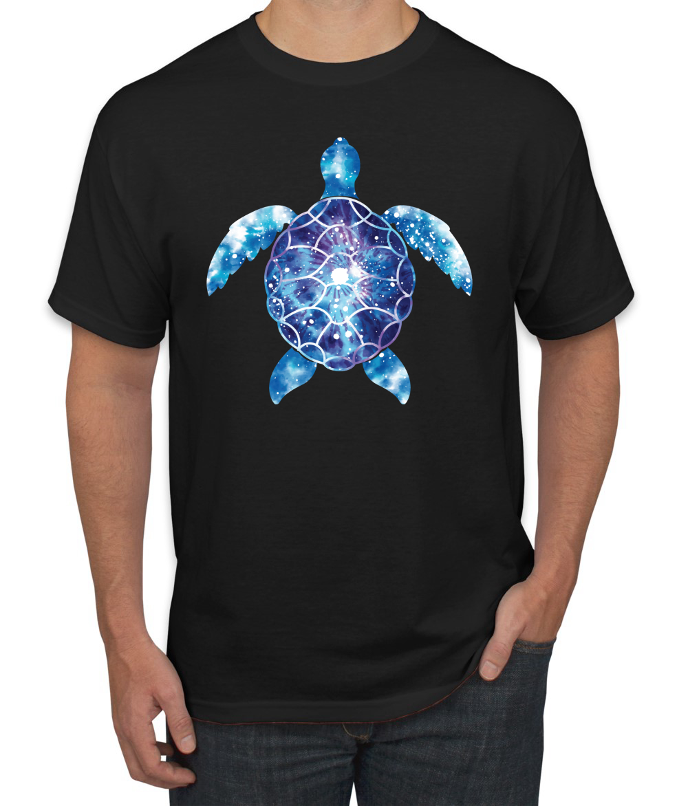 Sea Turtle Tie Dye Art Animals Men Crew Neck Graphic T Tshirt