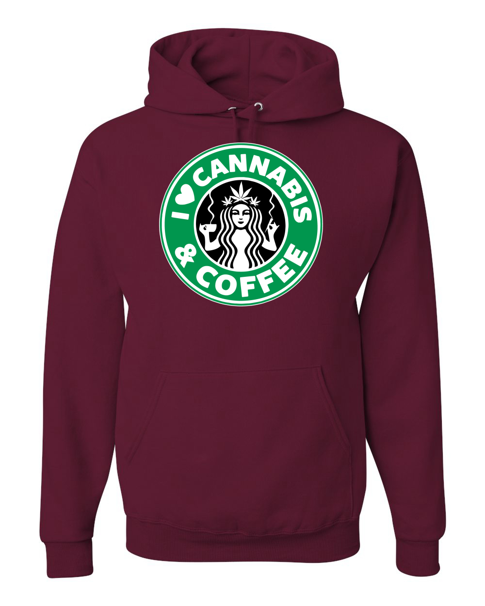 Addicted To POT Funny Coffee Hooded Sweatshirt