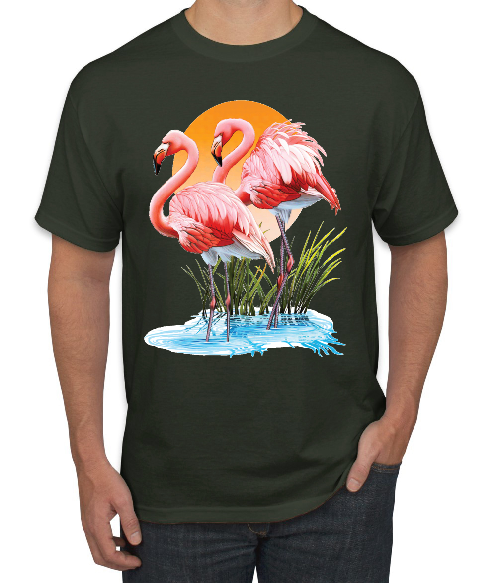 Flamingo tank top Flamingo graphic design shirt Birds shirt Tank Tops High Quality Graphic Unisex