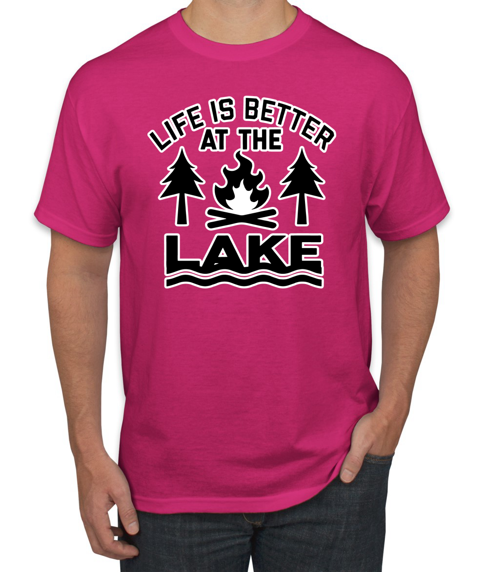 thumbnail 6  - Life is Better at the Lake Outdoors Inspirational Christian Men&#039;s T-Shirt