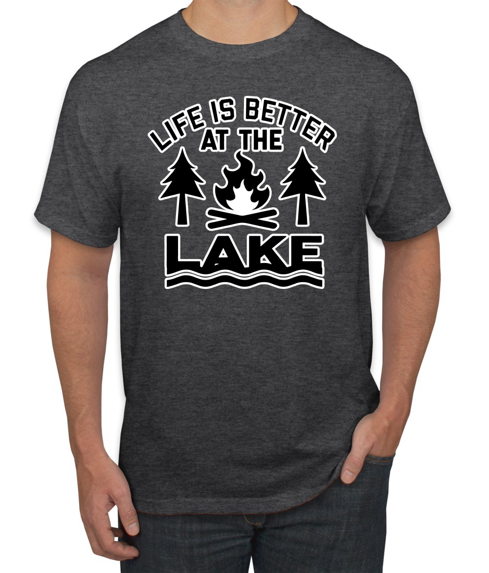 thumbnail 8  - Life is Better at the Lake Outdoors Inspirational Christian Men&#039;s T-Shirt