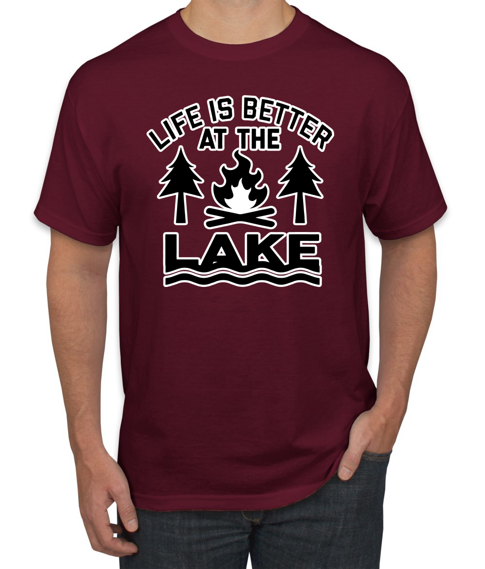 thumbnail 14  - Life is Better at the Lake Outdoors Inspirational Christian Men&#039;s T-Shirt