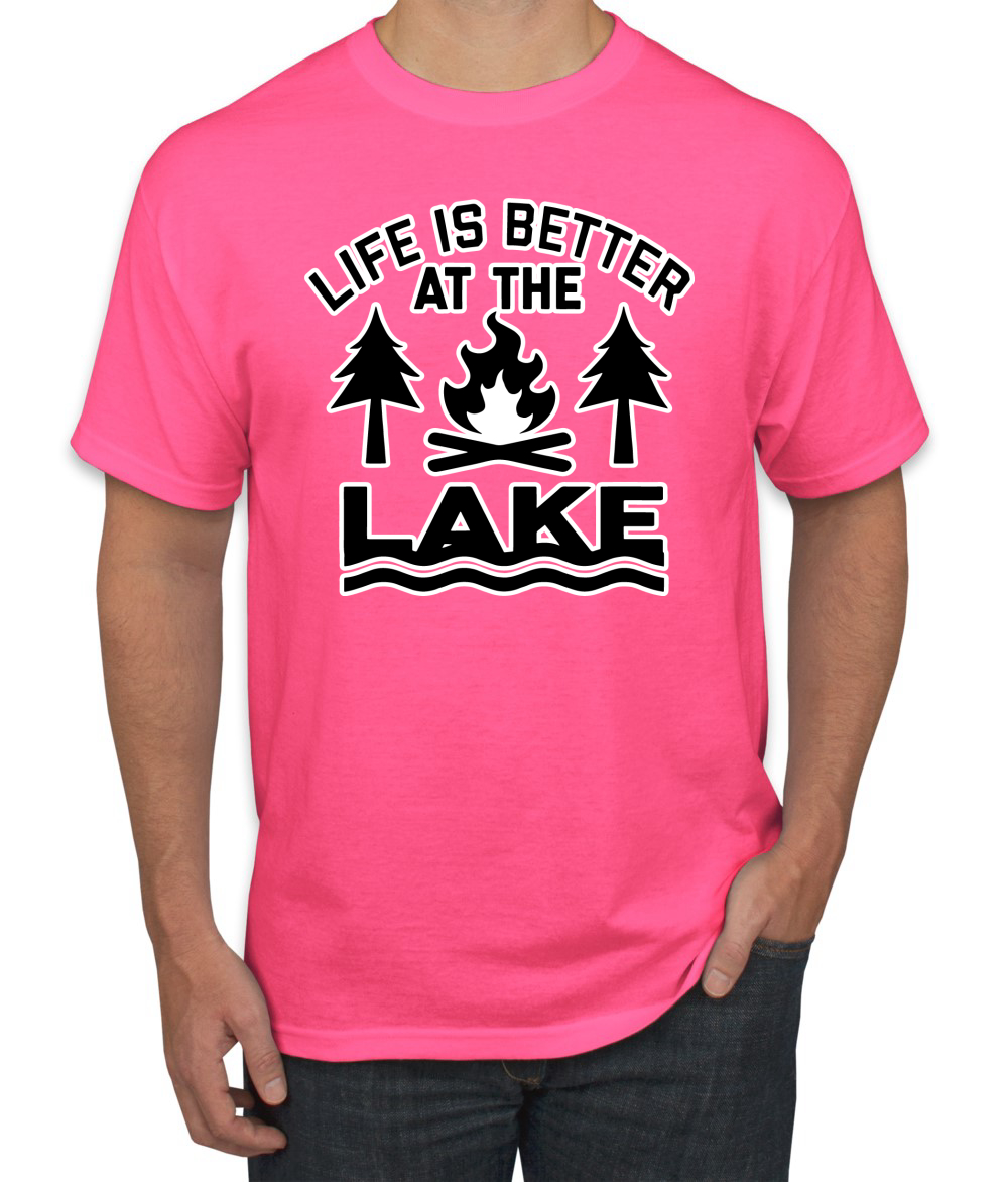 thumbnail 17  - Life is Better at the Lake Outdoors Inspirational Christian Men&#039;s T-Shirt