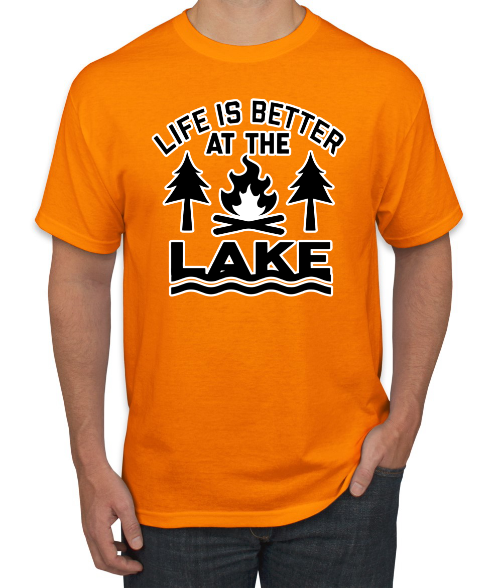 thumbnail 18  - Life is Better at the Lake Outdoors Inspirational Christian Men&#039;s T-Shirt