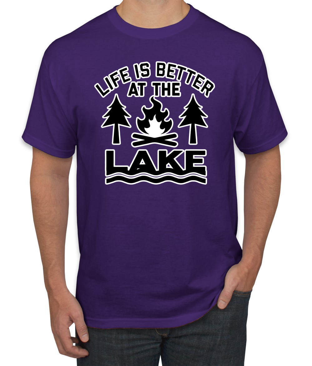 thumbnail 19  - Life is Better at the Lake Outdoors Inspirational Christian Men&#039;s T-Shirt