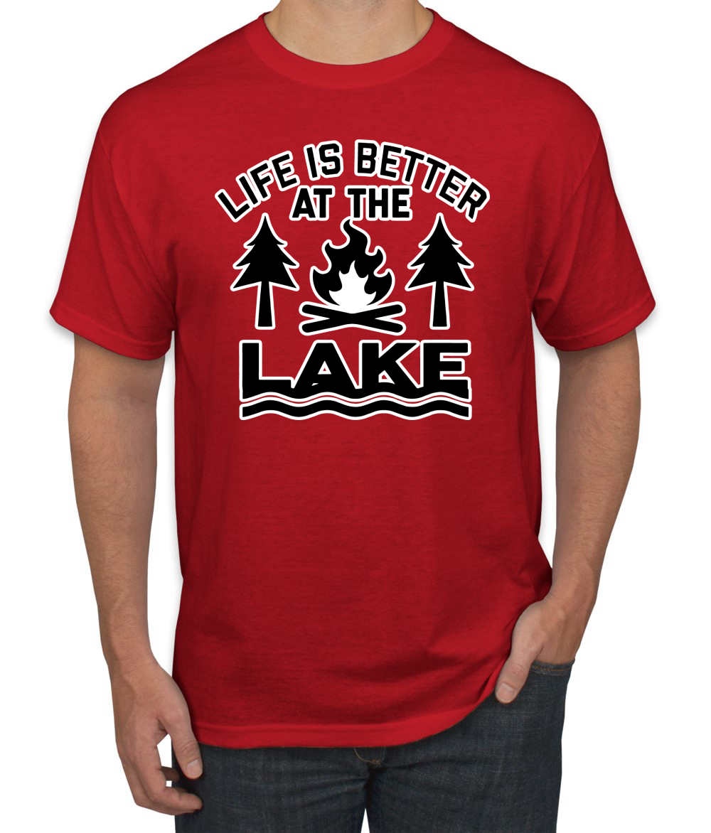 thumbnail 20  - Life is Better at the Lake Outdoors Inspirational Christian Men&#039;s T-Shirt
